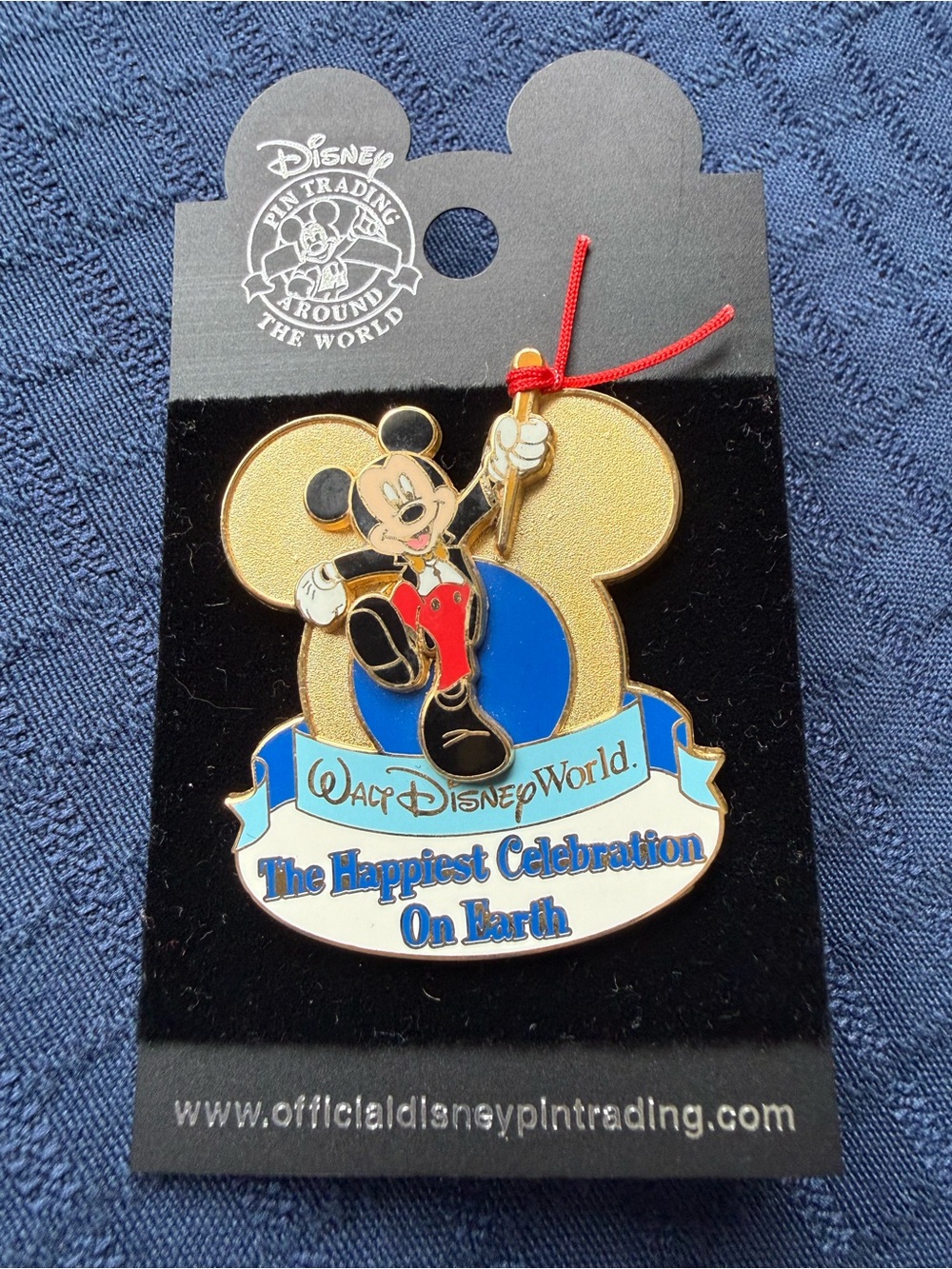Vintage Walt Disney World Mickey Mouse Happiest Celebration on Earth Pin 2005